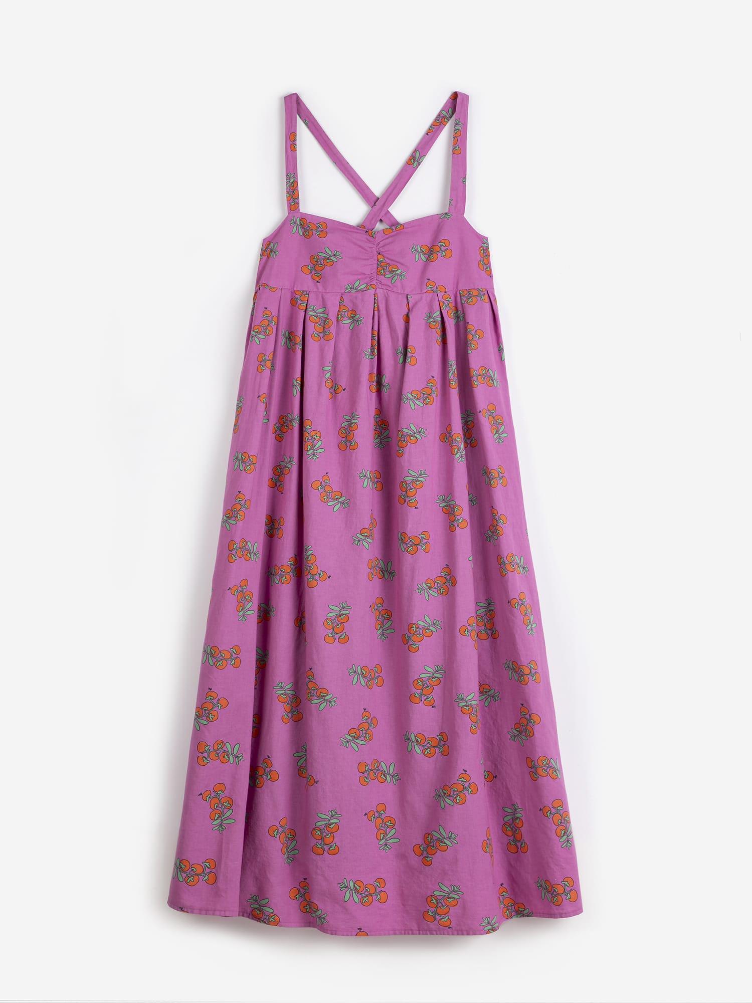 Bobo Choses Juicy Tomatoes Pattern Strap Dress Kleid Damen lila